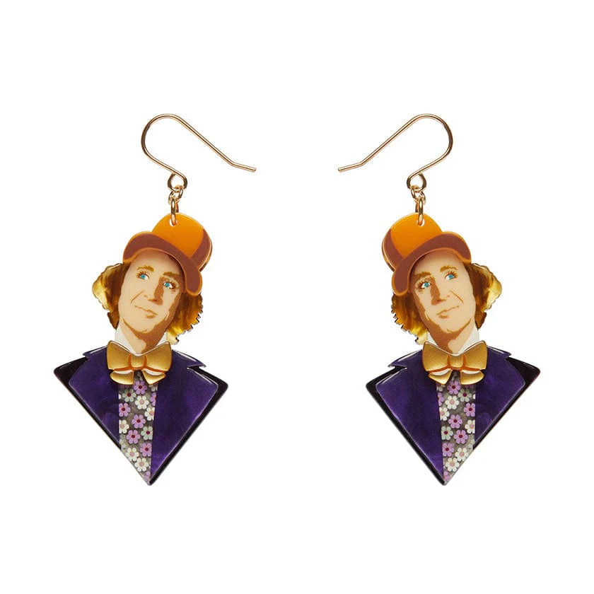 Mr Wonka Drop Earrings  -  Erstwilder  -  Quirky Resin and Enamel Accessories