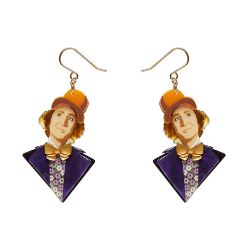 Mr Wonka Drop Earrings  -  Erstwilder  -  Quirky Resin and Enamel Accessories