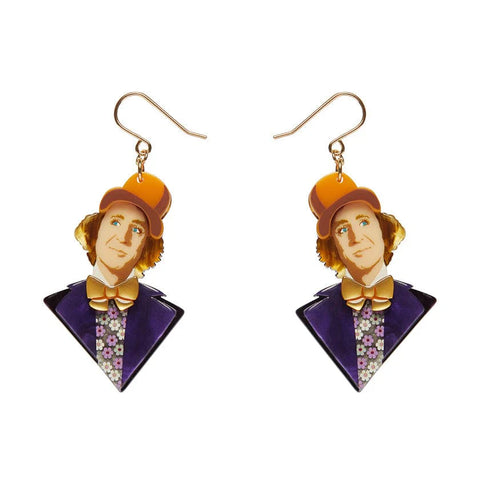 Mr Wonka Drop Earrings  -  Erstwilder  -  Quirky Resin and Enamel Accessories