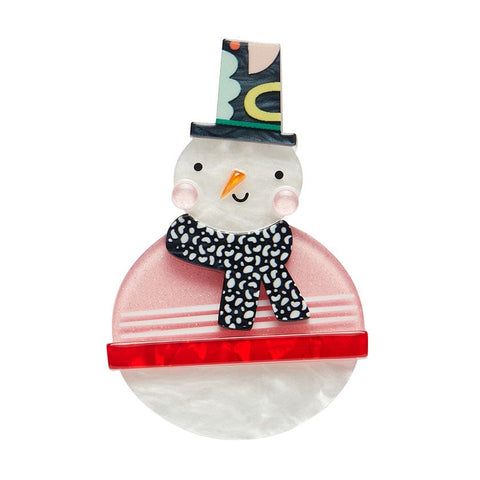 Cozy Christmas Chap Brooch  -  Erstwilder  -  Quirky Resin and Enamel Accessories