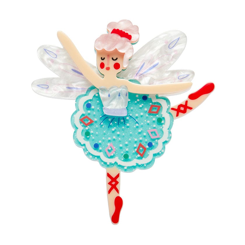 Fairy Ballet Brooch  -  Erstwilder  -  Quirky Resin and Enamel Accessories