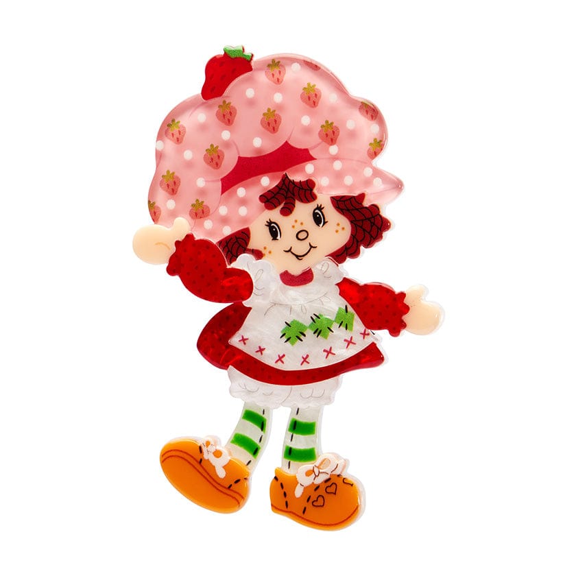 Strawberry Shortcake Brooch  -  Erstwilder  -  Quirky Resin and Enamel Accessories