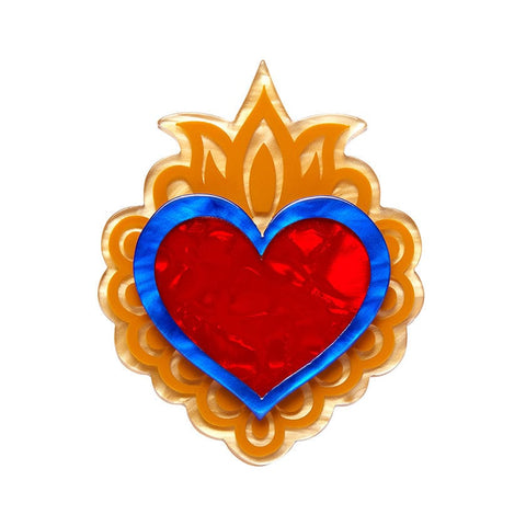 BONUS GIFT - Passion of the Heart Brooch  -  Erstwilder  -  Quirky Resin and Enamel Accessories