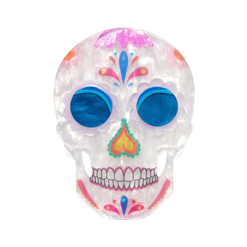 Dia De Los Muertos Brooch  -  Erstwilder  -  Quirky Resin and Enamel Accessories