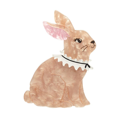 Dainty Bunny Brooch  -  Erstwilder  -  Quirky Resin and Enamel Accessories