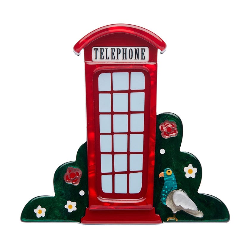 London Calling Brooch  -  Erstwilder  -  Quirky Resin and Enamel Accessories