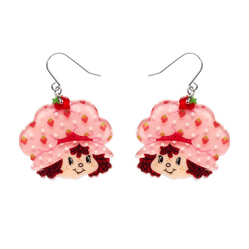 Big Adorable Strawberry Smile Drop Earrings  -  Erstwilder  -  Quirky Resin and Enamel Accessories