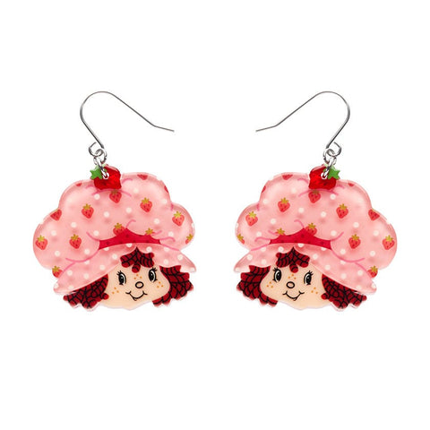 Big Adorable Strawberry Smile Drop Earrings  -  Erstwilder  -  Quirky Resin and Enamel Accessories