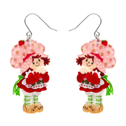 Simple Strawberry Pleasures Drop Earrings  -  Erstwilder  -  Quirky Resin and Enamel Accessories