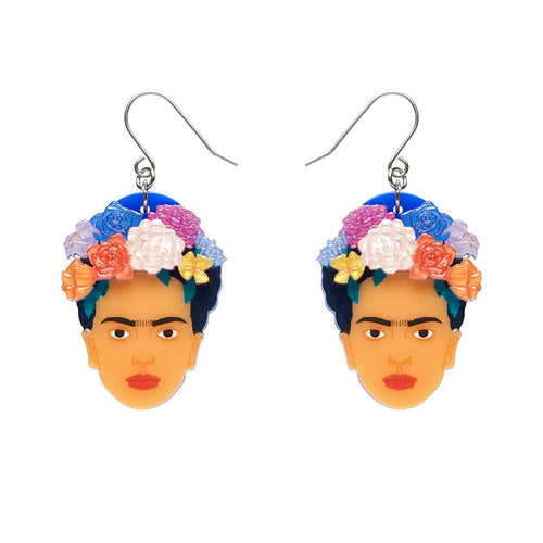 My Own Muse Frida Drop Earrings  -  Erstwilder  -  Quirky Resin and Enamel Accessories