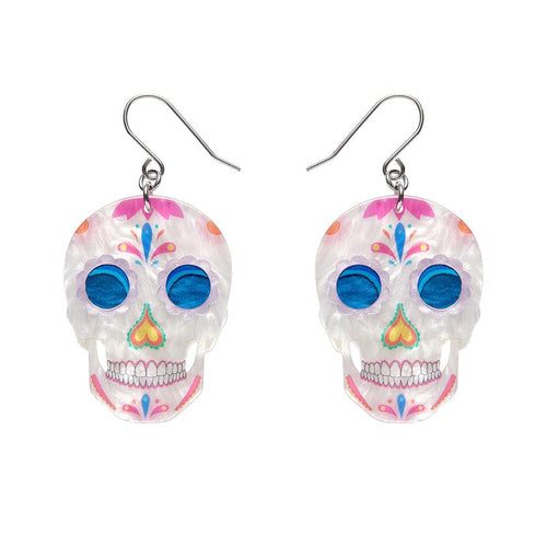 Dia De Los Muertos Drop Earrings  -  Erstwilder  -  Quirky Resin and Enamel Accessories