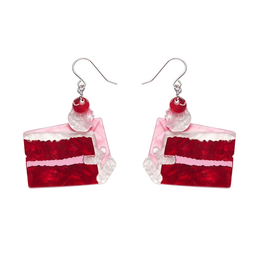 Romance Isn't Dead Cake Drop Earrings  -  Erstwilder  -  Quirky Resin and Enamel Accessories