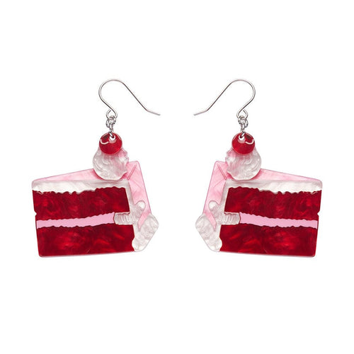 Romance Isn't Dead Cake Drop Earrings  -  Erstwilder  -  Quirky Resin and Enamel Accessories