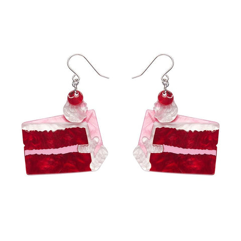 Romance Isn't Dead Cake Drop Earrings  -  Erstwilder  -  Quirky Resin and Enamel Accessories