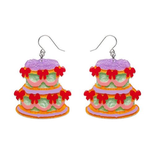 Vintage Dreams Showstopper Cake Drop Earrings  -  Erstwilder  -  Quirky Resin and Enamel Accessories