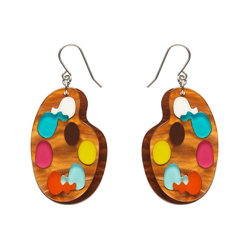 In Living Colour Drop Earrings  -  Erstwilder  -  Quirky Resin and Enamel Accessories