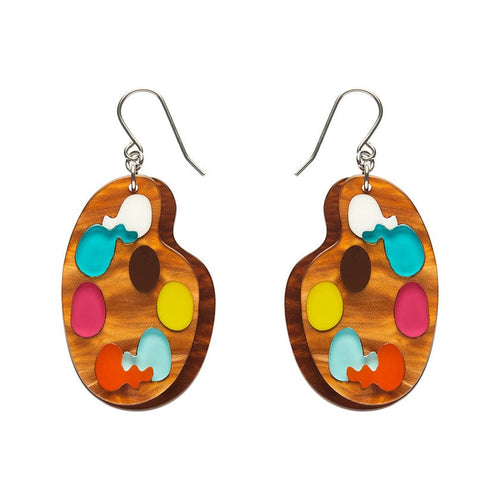 In Living Colour Drop Earrings  -  Erstwilder  -  Quirky Resin and Enamel Accessories