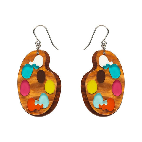 In Living Colour Drop Earrings  -  Erstwilder  -  Quirky Resin and Enamel Accessories