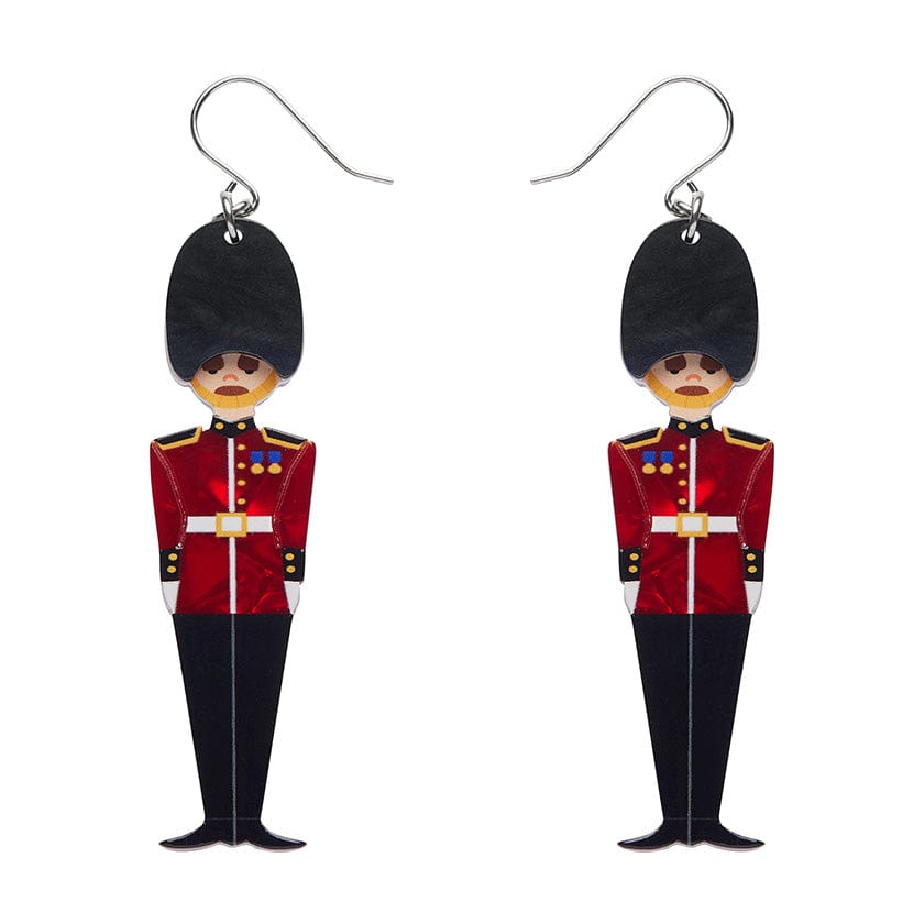 Changing of the Guard Drop Earrings  -  Erstwilder  -  Quirky Resin and Enamel Accessories