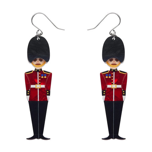 Changing of the Guard Drop Earrings  -  Erstwilder  -  Quirky Resin and Enamel Accessories