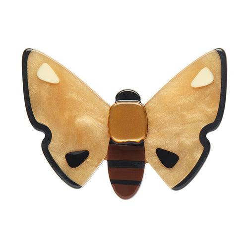 Forest Moth Mini Brooch  -  Erstwilder  -  Quirky Resin and Enamel Accessories