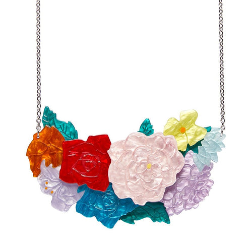 DeclaraciÃ³n Floral Necklace  -  Erstwilder  -  Quirky Resin and Enamel Accessories