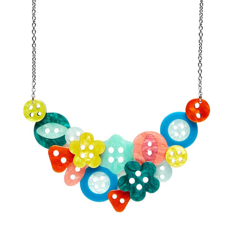 Cute As A Button Necklace  -  Erstwilder  -  Quirky Resin and Enamel Accessories