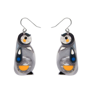 The Promising Penguin Drop Earrings  -  Erstwilder  -  Quirky Resin and Enamel Accessories